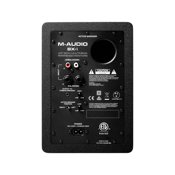 BX4D4 M Audio – Paire d’enceintes actives 2 voies 4,5’’ 2X25W