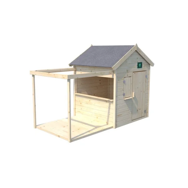 Cabane de jardin avec pergola Maisonnette pour enfant en épicéa maisonnette avec terrasse Maison enfant de jardin