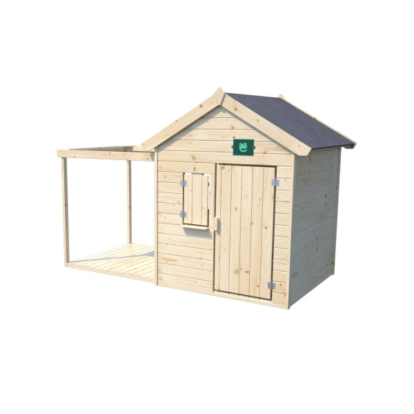 Cabane de jardin avec pergola Maisonnette pour enfant en épicéa maisonnette avec terrasse Maison enfant de jardin