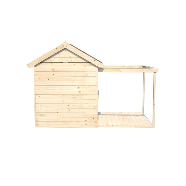 Cabane de jardin avec pergola Maisonnette pour enfant en épicéa maisonnette avec terrasse Maison enfant de jardin