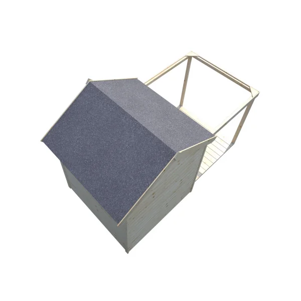 Cabane de jardin avec pergola Maisonnette pour enfant en épicéa maisonnette avec terrasse Maison enfant de jardin