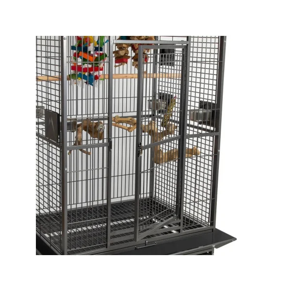Cage perroquet Zeus (2 couleurs)