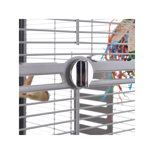Cage rongeur Gênes anthracite et platinum