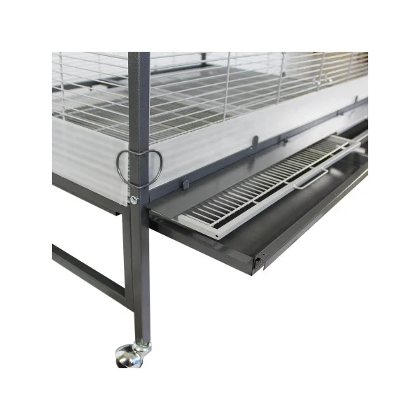 Cage rongeur Gênes anthracite et platinum