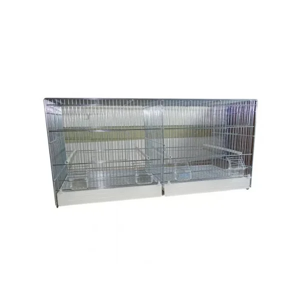 Cage élevage 90 cm Bac Plastique pour inséparable canari mandarin