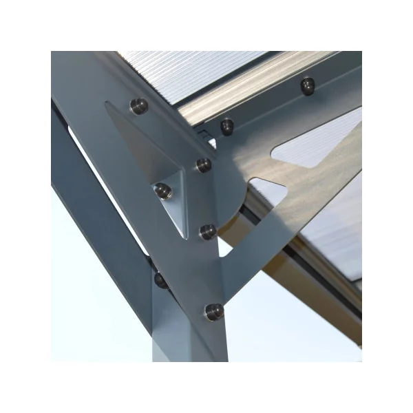 Carport autoportant 15,73m² Carport en Aluminium Toit en polycarbonate Fabrication en France
