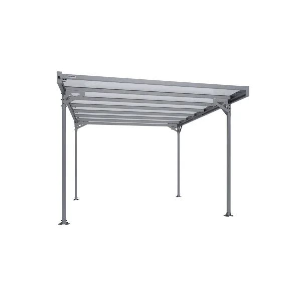 Carport autoportant 15,73m² Carport en Aluminium Toit en polycarbonate Fabrication en France