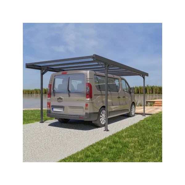 Carport camping car 17,89m² Carport en Aluminium Toit en polycarbonate Fabrication en France