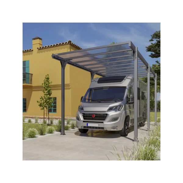 Carport camping car 22,79m² Carport en Aluminium Toit en polycarbonate Fabrication en France