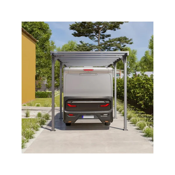 Carport camping car 22,79m² Carport en Aluminium Toit en polycarbonate Fabrication en France