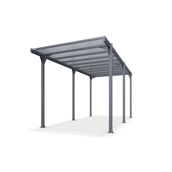 Carport camping car 22,79m² Carport en Aluminium Toit en polycarbonate Fabrication en France