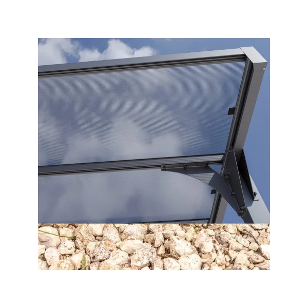Carport camping car 22,79m² Carport en Aluminium Toit en polycarbonate Fabrication en France