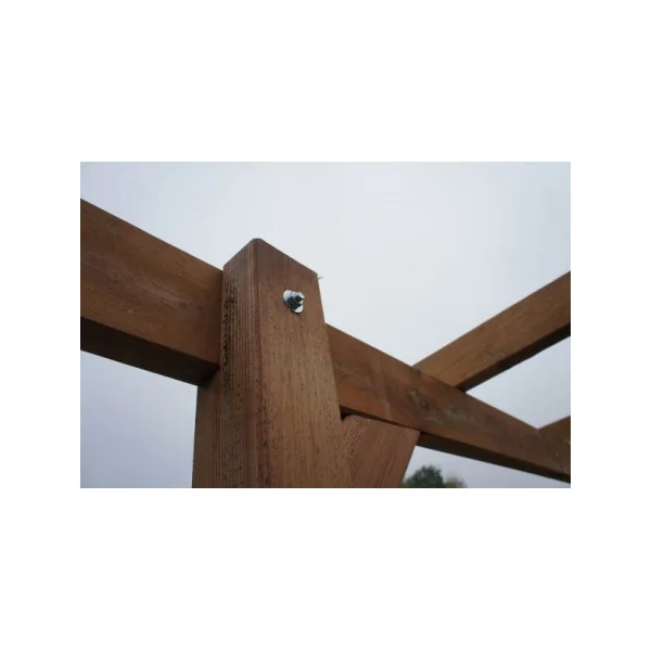 Carport voiture 15,26m² Sapin du Nord traitée autoclave Abri voiture bois massif