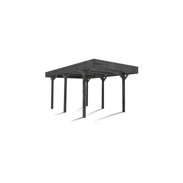 Carport voiture 15,74m² Pin Sylvestre autoclave Toiture Polycarbonate Abri voiture bois massif