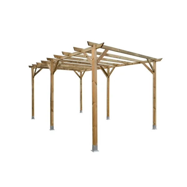 Carport voiture 5,10x3,12m pin autoclave Abri voiture Carport en pin massif