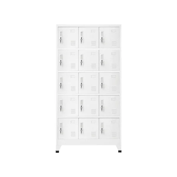 Casier en métal vestiaire professionnel armoire en acier x15 cases