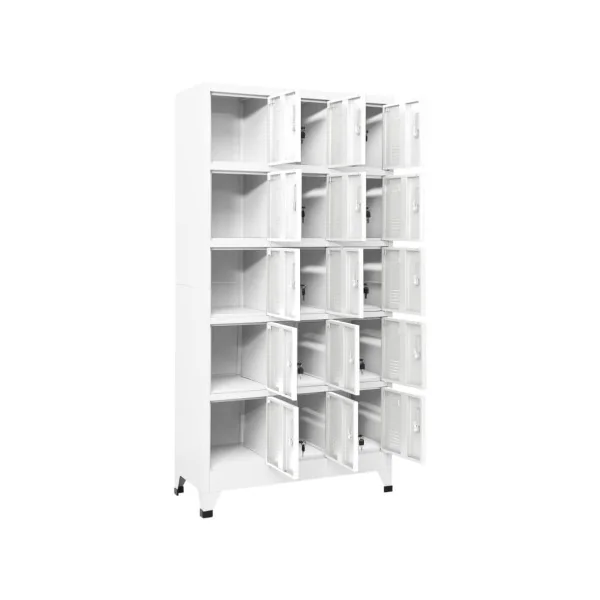 Casier en métal vestiaire professionnel armoire en acier x15 cases