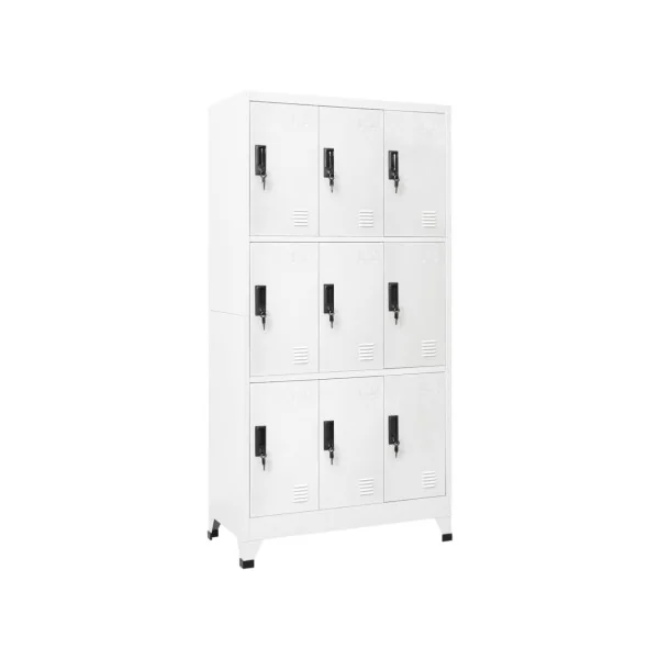 Casier en métal vestiaire professionnel armoire en acier x9 cases