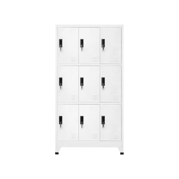 Casier en métal vestiaire professionnel armoire en acier x9 cases