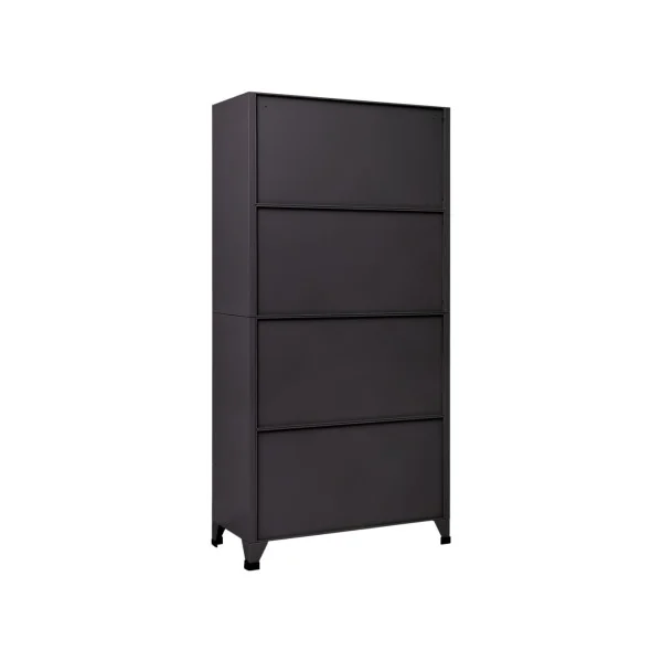 Casier vestiaire anthracite et blanc Armoire acier x6 Vestiaire professionnel Armoire métal 6 cases