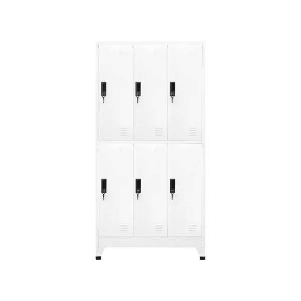 Casier vestiaire armoire acier x6 vestiaire professionnel en acier