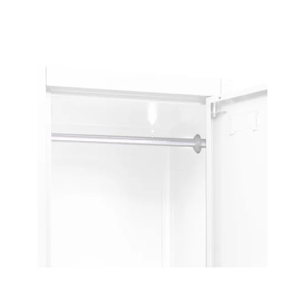 Casier vestiaire armoire en acier x2 blanc vestiaire professionnel casier métallique