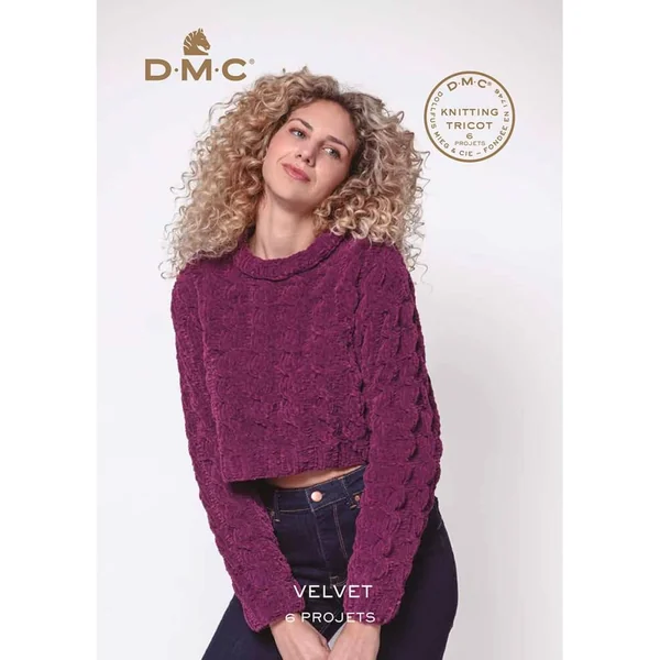 Catalogue Velvet - 6 Projets DMC : Tricotez et Crochetez la Douceur avec le Fil Chenille Velvet