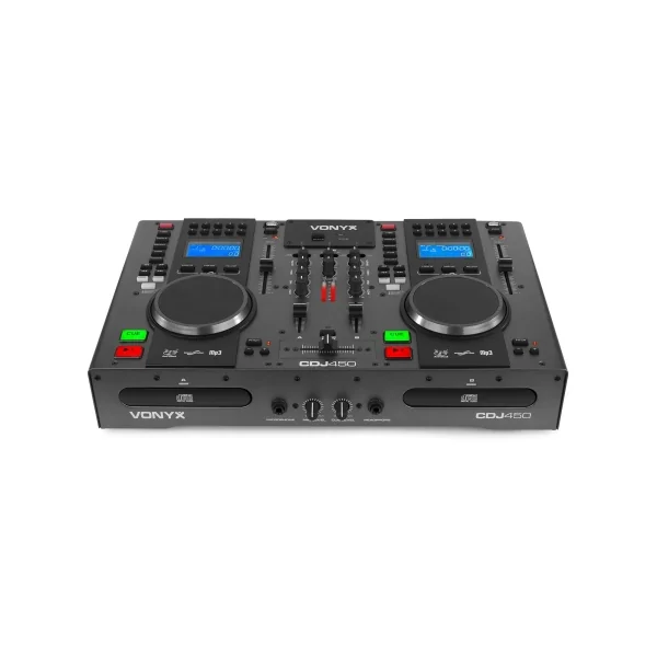 CDJ450 Vonyx - Lecteur CD double avec mixage intégré + USB et bluetooth
