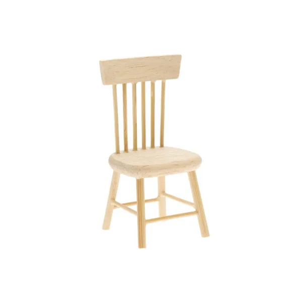 Chaise de lutin miniature pour maison de poupée, meubles de poupée RICO, nature