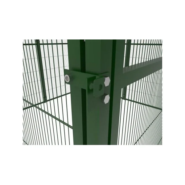 Chatière 2x1x2 m avec toiture et panneaux coupe vent Chatière extérieure maille soudée robuste Chatière jardin