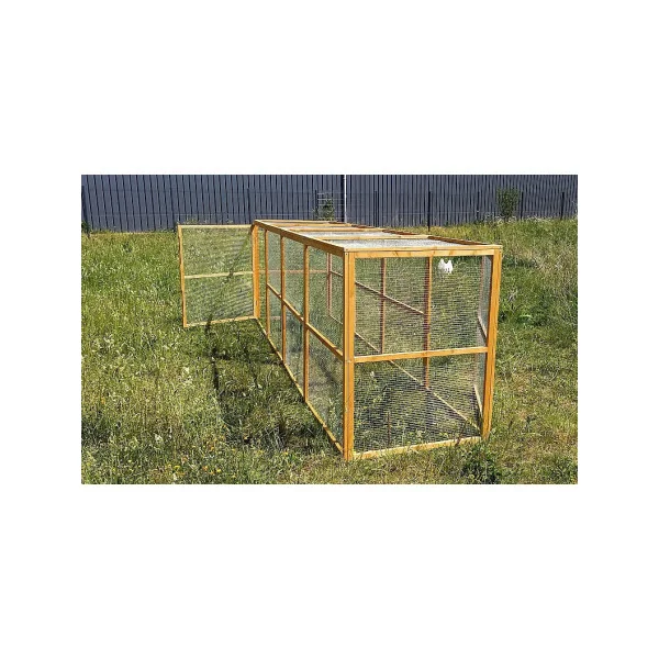 Chatière en bois grillagé en acier galvanisé 3,70m² Enclos chat parc chaton