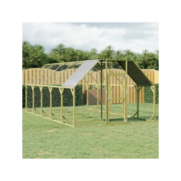 Chatière enclos parc 13,40m² + toit enclos chat en bois grillagé