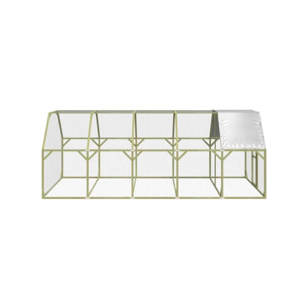 Chatière enclos parc 13,40m² + toit enclos chat en bois grillagé