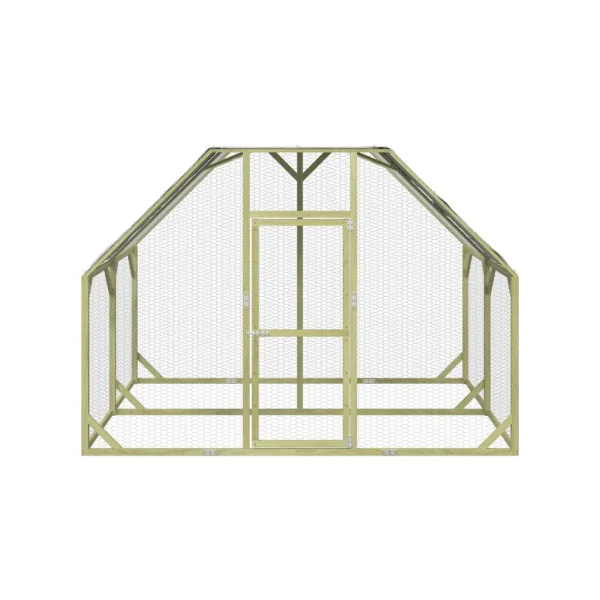 Chatière enclos parc 5,36m² + toit enclos chat en bois grillagé