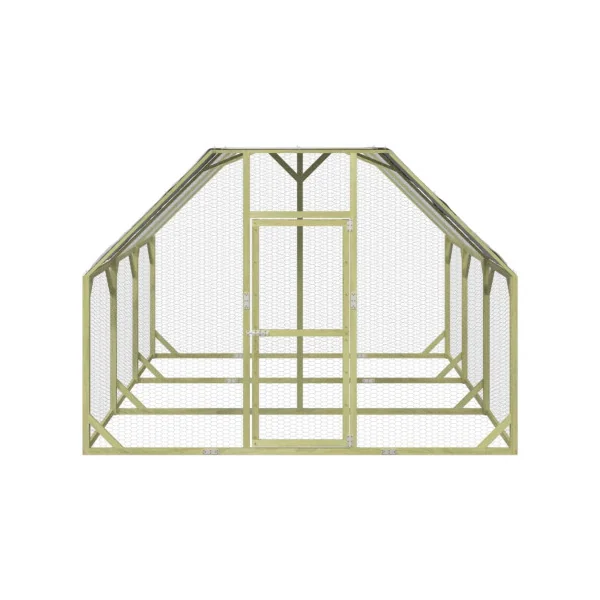 Chatière enclos parc 8,04m² + toit enclos chat en bois grillagé