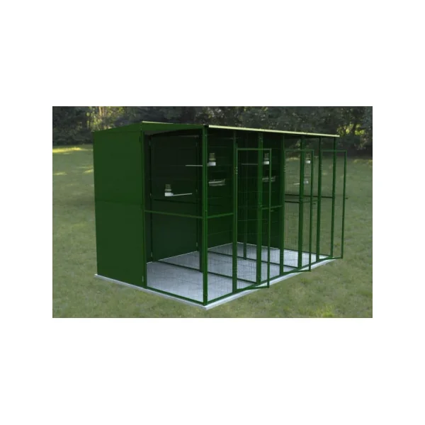Chatière jardin 3x2x2 m séparé en trois chatière extérieure maille soudée robuste
