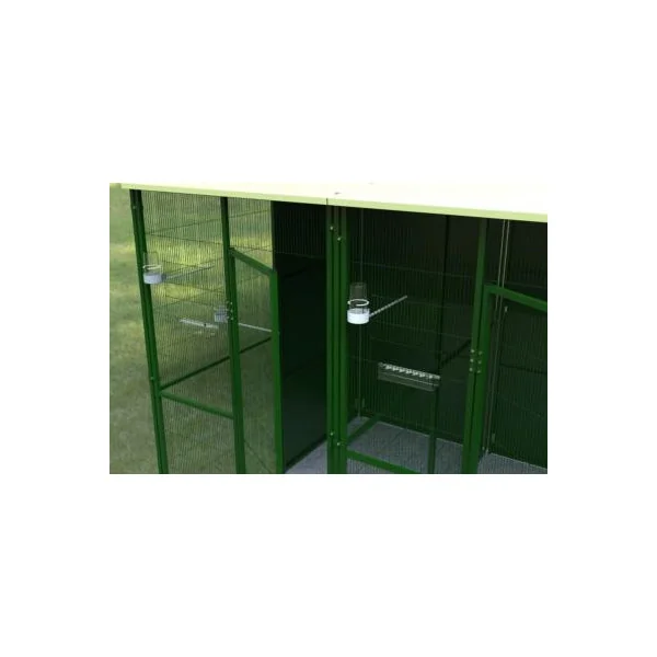 Chatière jardin 3x2x2 m séparé en trois chatière extérieure maille soudée robuste
