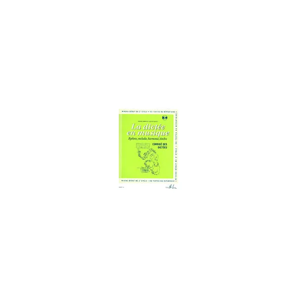 Chepelov P./menut B. la Dictee en Musique Vol 4: Corrige