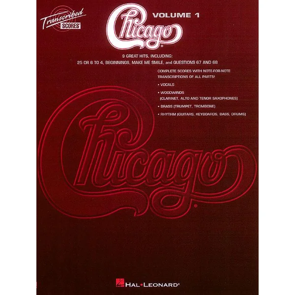 Chicago Transcribed Scores Vol 1