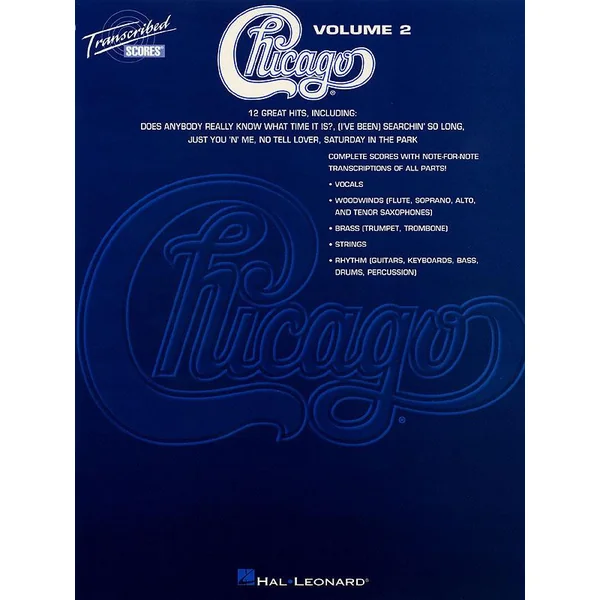 Chicago Transcribed Scores Vol 2