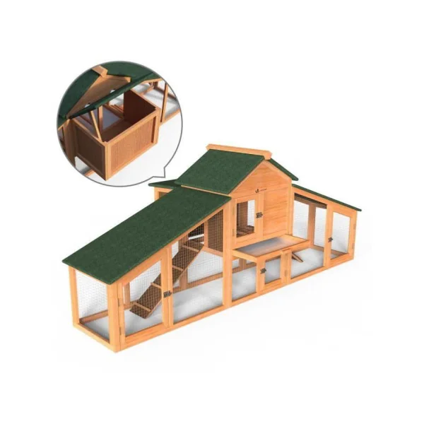 Clapier Gassin clapier en bois clapier avec enclos