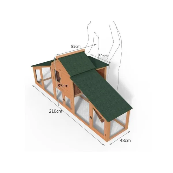 Clapier Gassin clapier en bois clapier avec enclos
