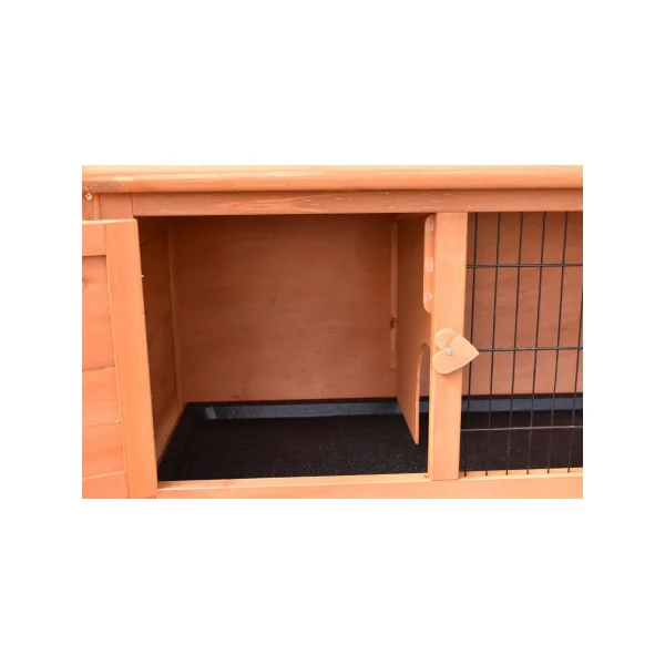 Clapier lapin en bois de pin massif 136 cm Clapier pilotis Clapier maille anti rongement