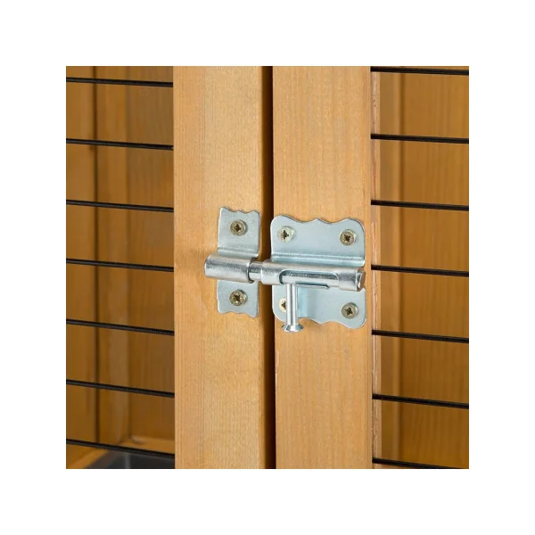 Clapier lapin XXL 154 cm Maille anti rongement Clapier avec enclos et dortoir Bac amovible
