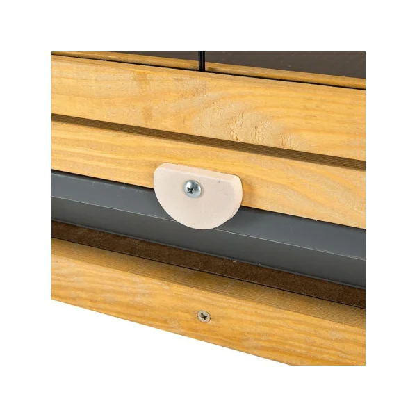 Clapier lapin XXL 154 cm Maille anti rongement Clapier avec enclos et dortoir Bac amovible