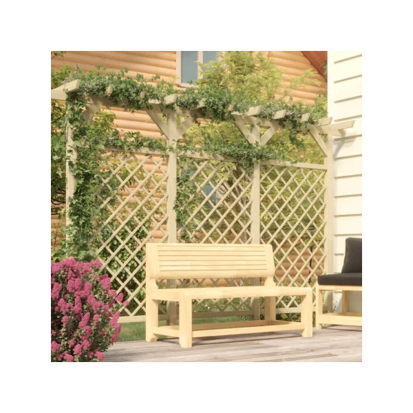 Clôture en treillie avec pergola en bois 300 cm Pergola bois massif de pin Pergola jardin