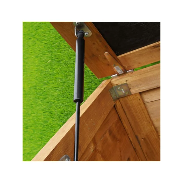 Coffre de jardin en pin du nord avec toit PVC 1350L Coffre de rangement en bois coffre de stockage bois coffre extérieur en bois