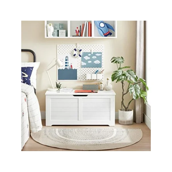 Coffre de rangement intérieur coffre en bois malle en bois coffre blanc