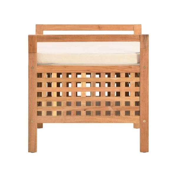 Coffre rangement avec banc en noyer massif coffre en bois d'intérieur
