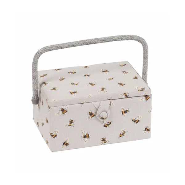 Coffret à couture motif Abeille - 18.5x25.5x14.5 cm - Hobby Gift